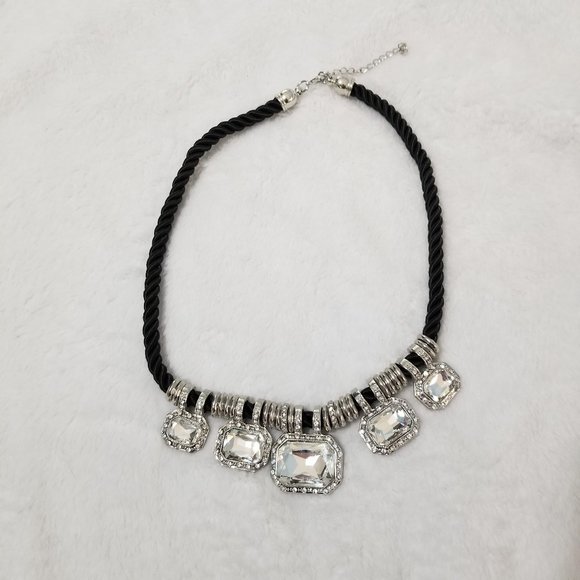 Rhinestone Pendant Necklace - Picture 1 of 5